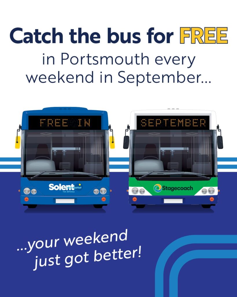 Take the bus for FREE every weekend this September